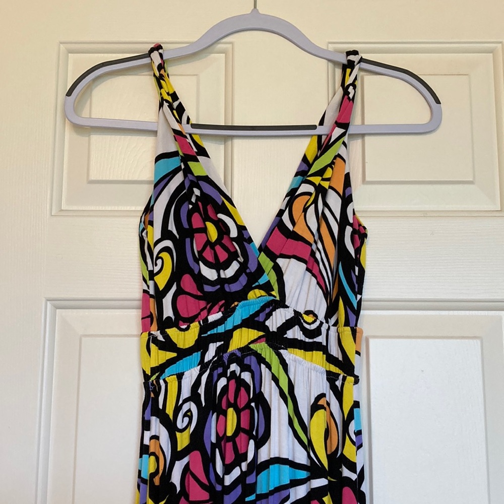 Zen Knits maxi dress bright tropical